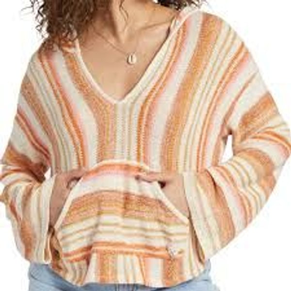Billabong Women's Baja Beach Hooded Pullover Sweater
