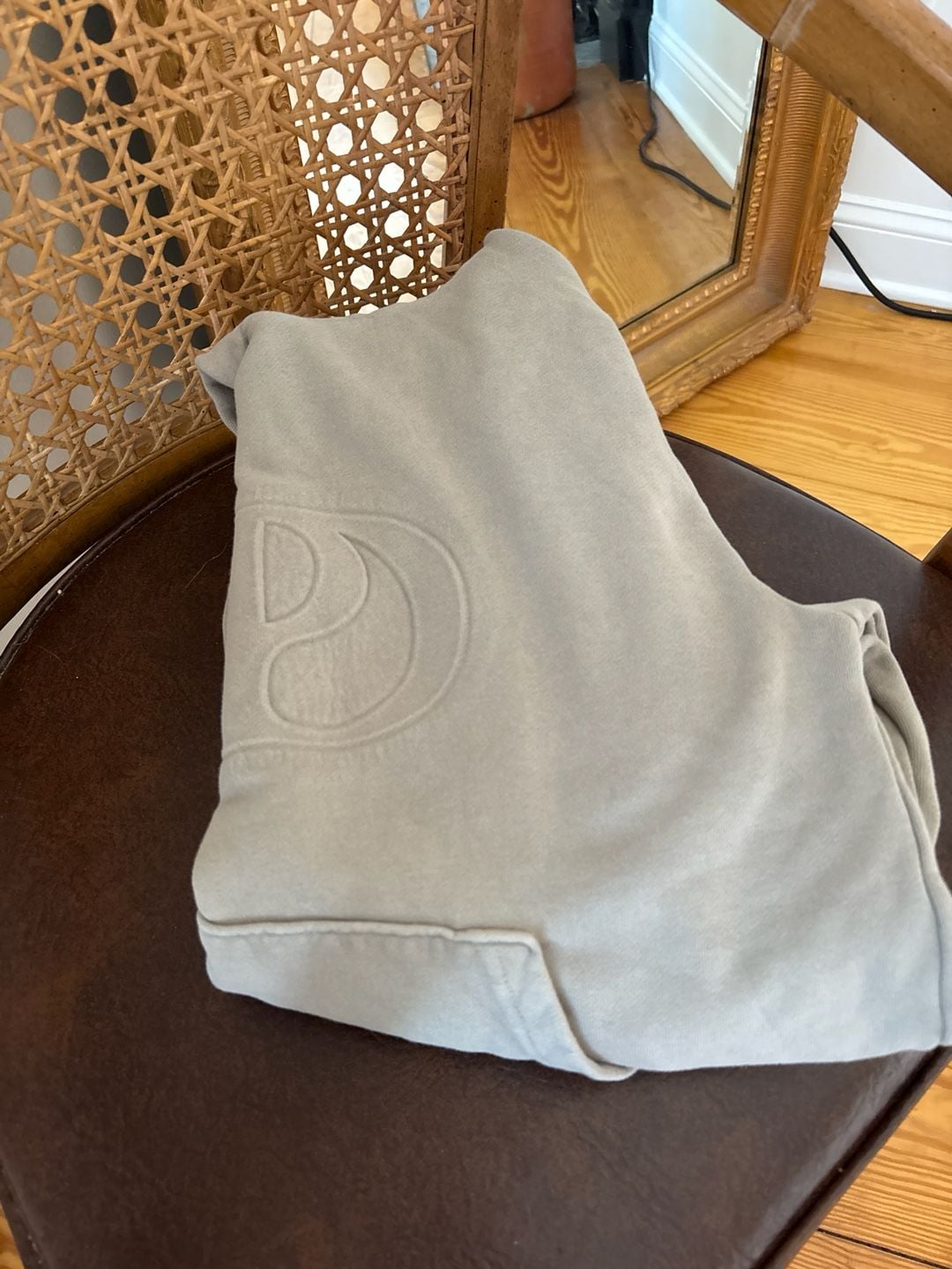 Taylor Swift The Tortured Poets Department TTPD Embossed Taupe Hoodie 7