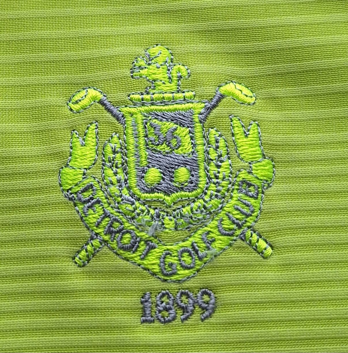 PUMA Detroit Golf Club Lime Green Polo Shirt 2