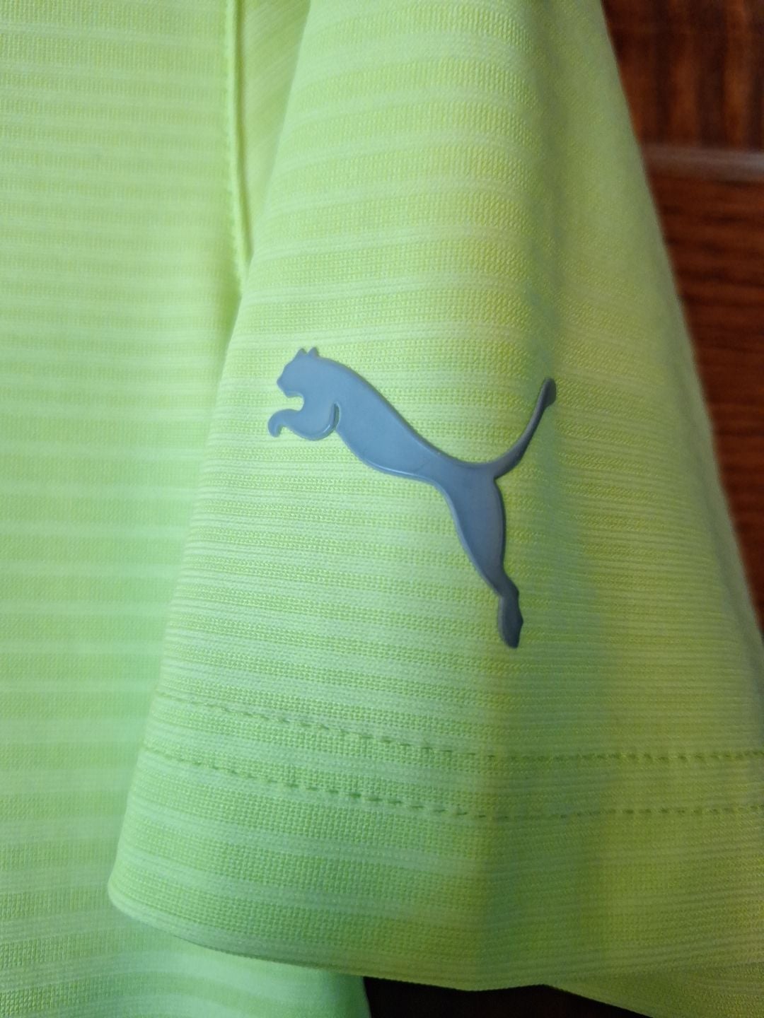 PUMA Detroit Golf Club Lime Green Polo Shirt 6