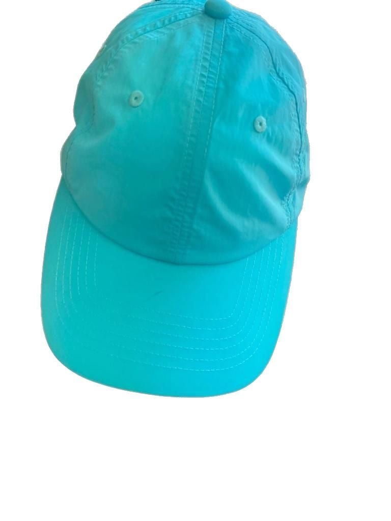 Bright Aqua Blue Nylon Lightweight Baseball Cap Adjustable Hat 3