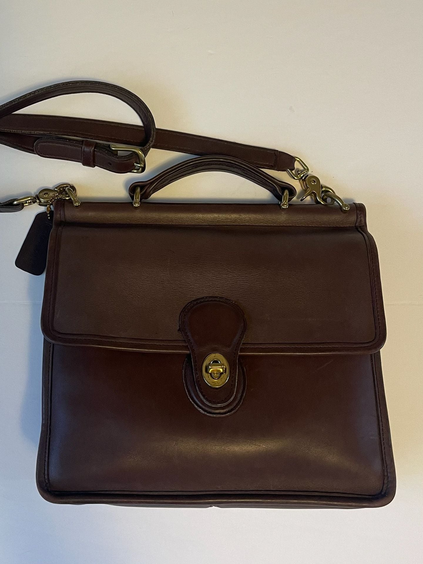 Vintage Coach 9927 Willis Bag Chocolate Brown 2