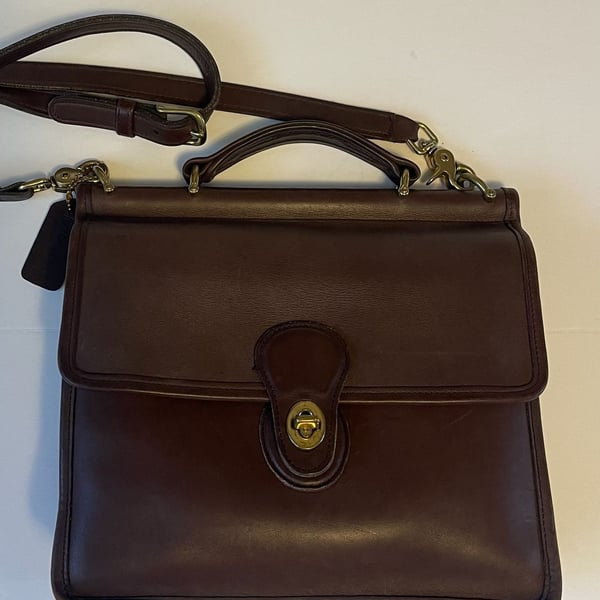 Vintage Coach 9927 Willis Bag Chocolate Brown