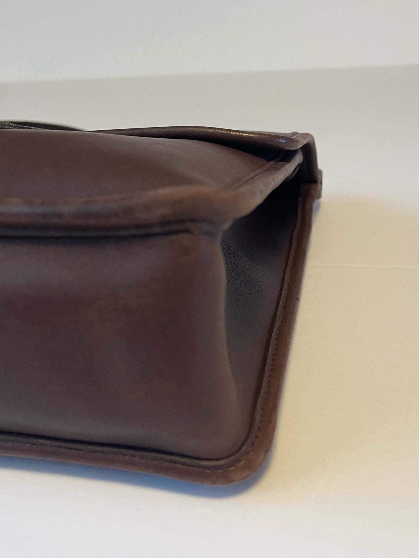 Vintage Coach 9927 Willis Bag Chocolate Brown 5