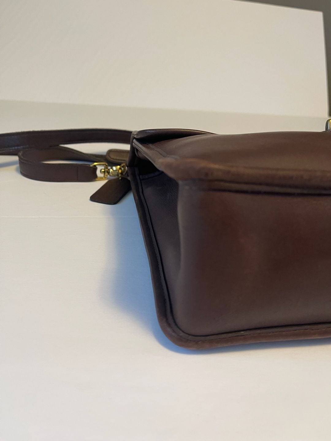 Vintage Coach 9927 Willis Bag Chocolate Brown 6