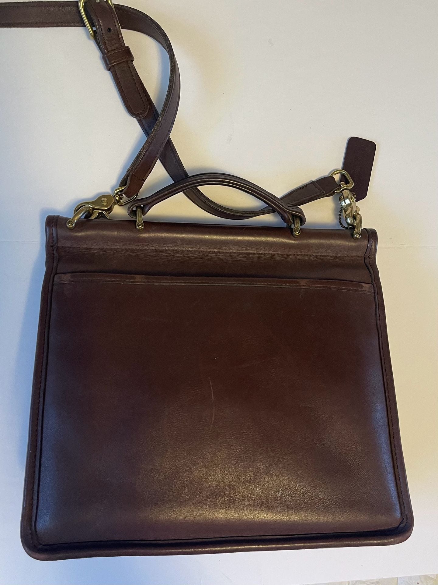 Vintage Coach 9927 Willis Bag Chocolate Brown 8