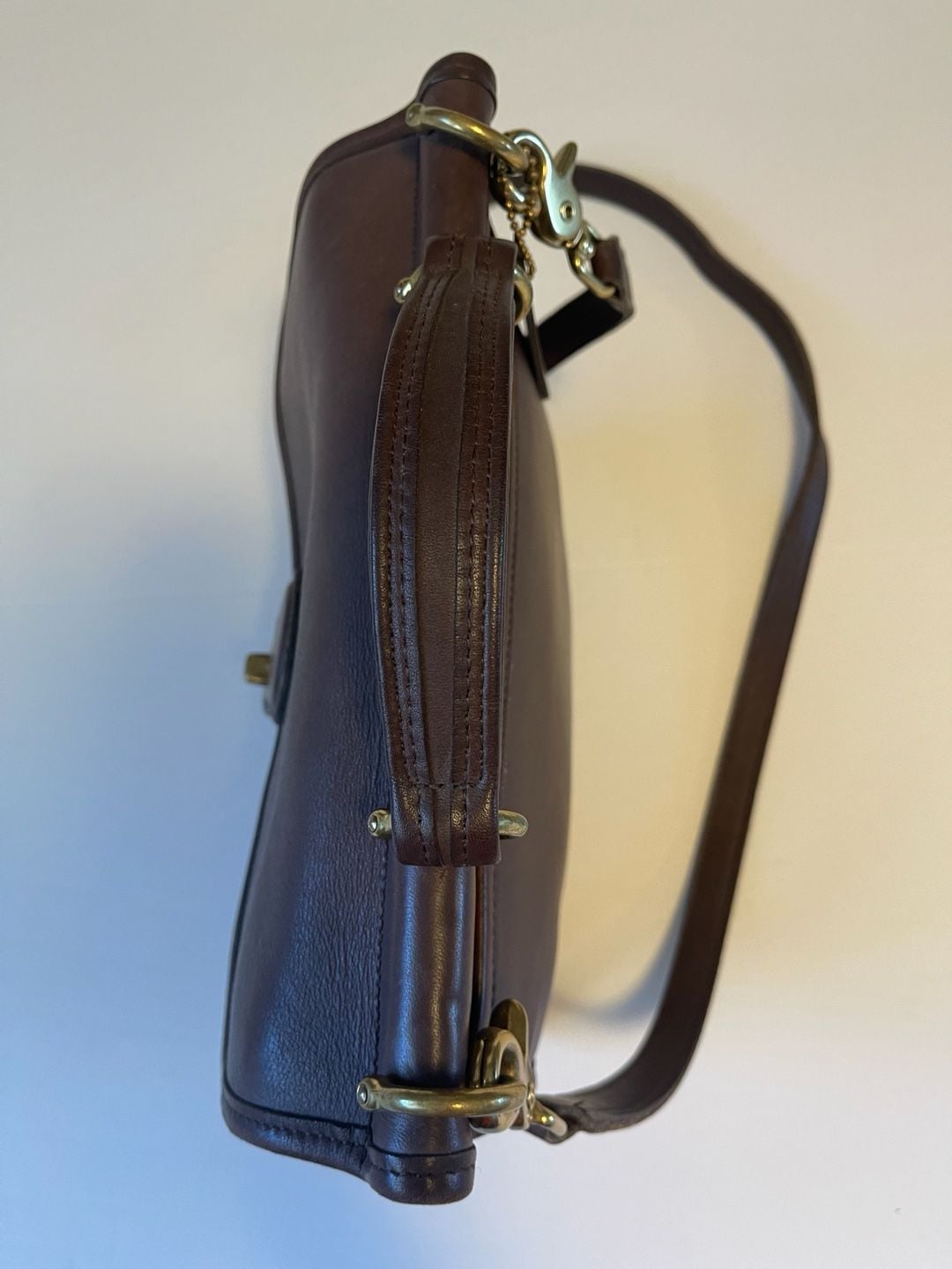 Vintage Coach 9927 Willis Bag Chocolate Brown 10