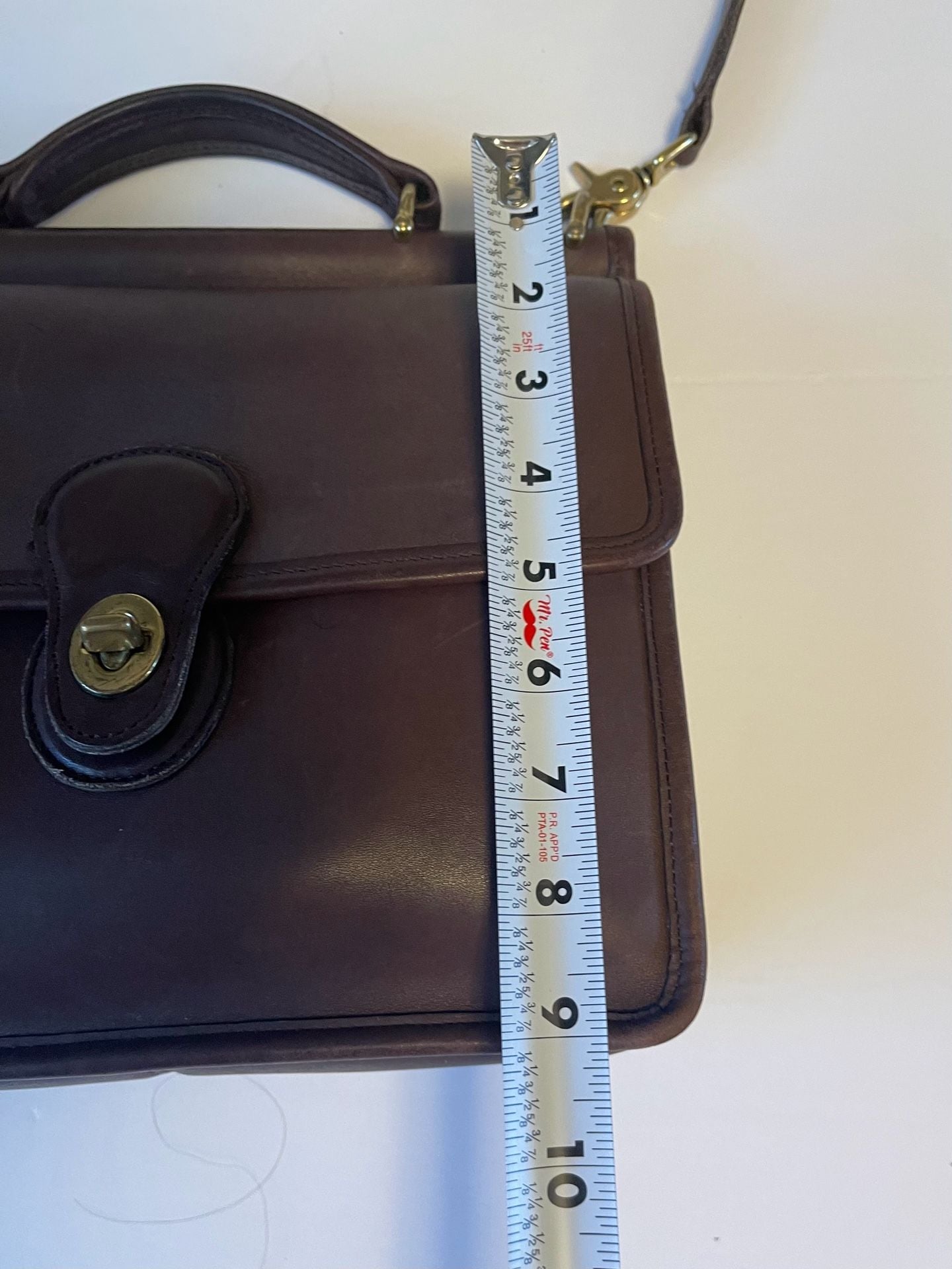 Vintage Coach 9927 Willis Bag Chocolate Brown 12