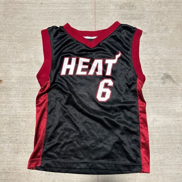 LeBron James Miami Heat #6 Youth Basketball Jersey Black