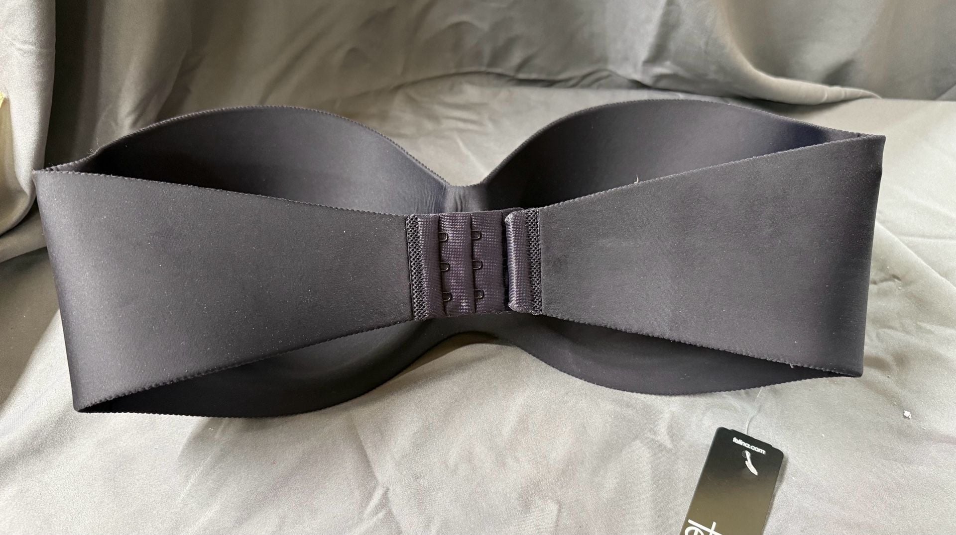 Felina Essentials Seamless Padded Strapless Bra 38D Black 2