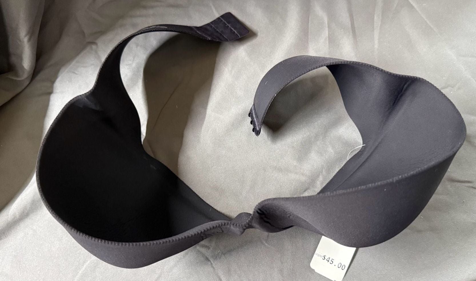 Felina Essentials Seamless Padded Strapless Bra 38D Black 5