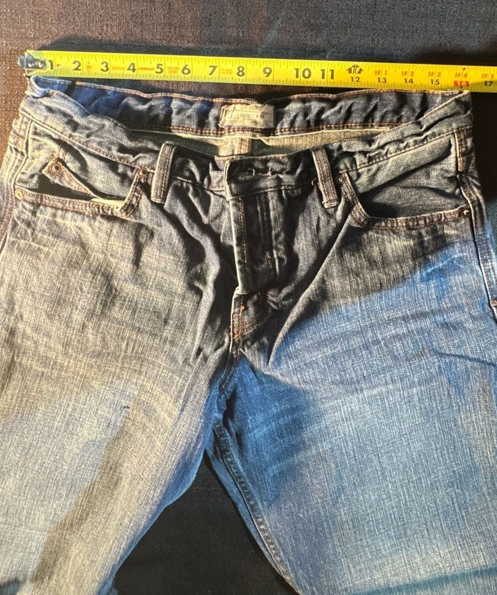 Free People We the Free Penny Pull-On Flare Jeans in Blue Denim W31 VGUC 13