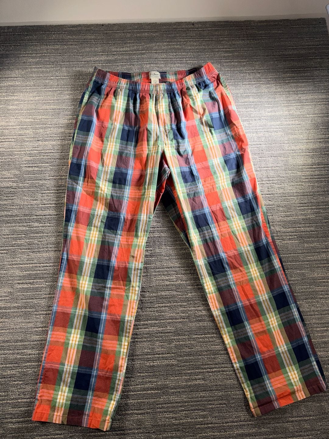 L.L.Bean Men's Cotton-Spandex Plaid Sleep Pants 3