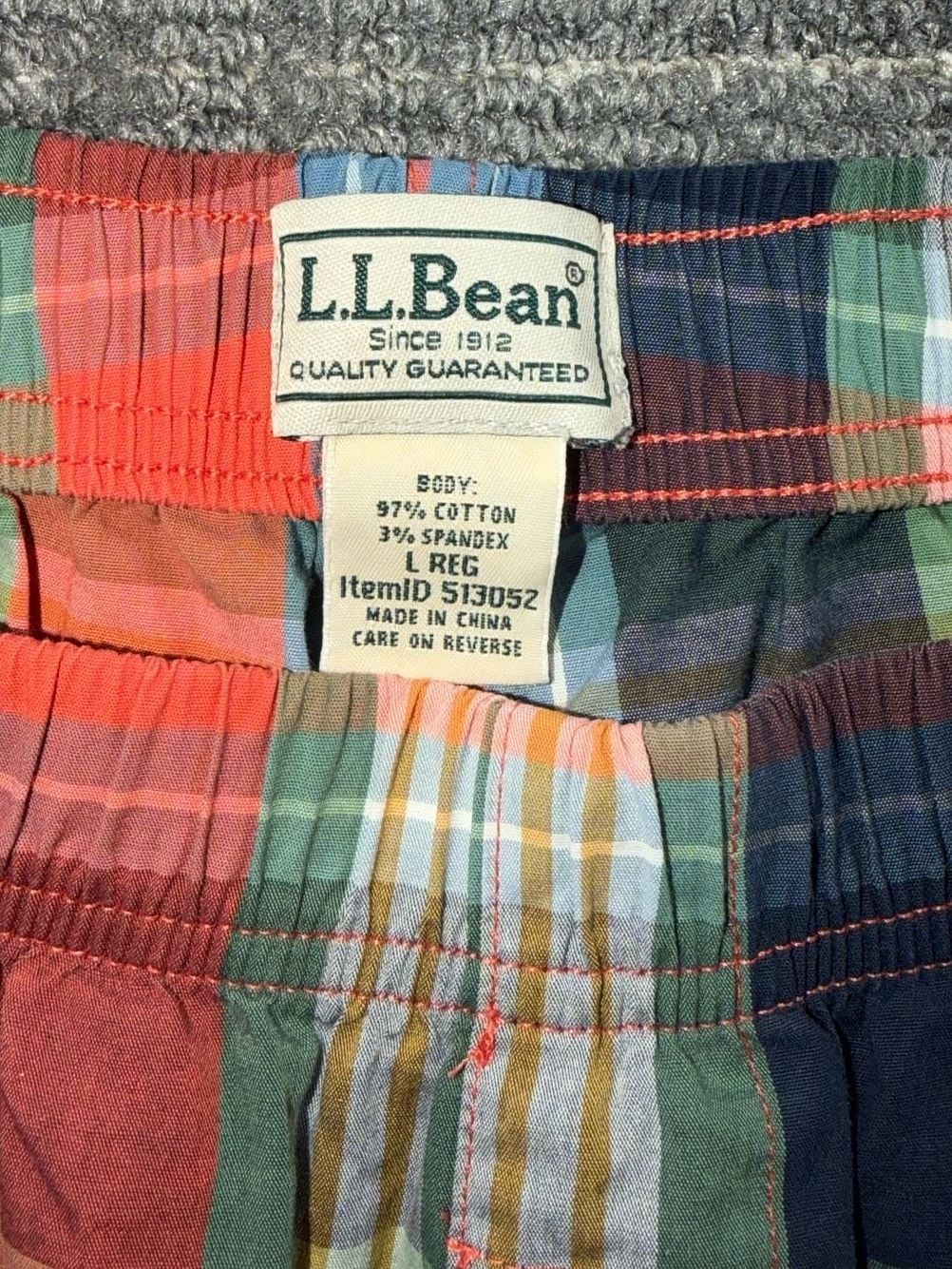 L.L.Bean Men's Cotton-Spandex Plaid Sleep Pants 4