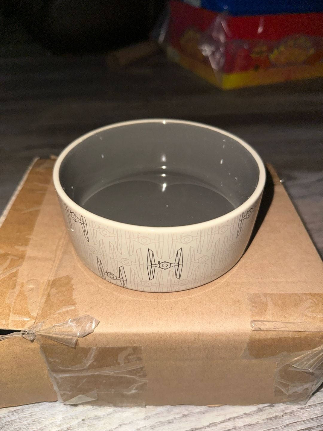 Star Wars TIE Fighter Ceramic Pet Bowl 1.5 Cups 1