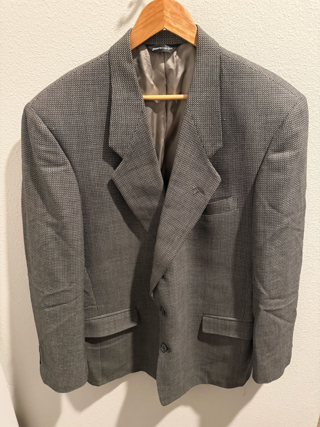 Pierre Cardin Vintage Two-Button Micro Pattern Sport Coat Blazer 1