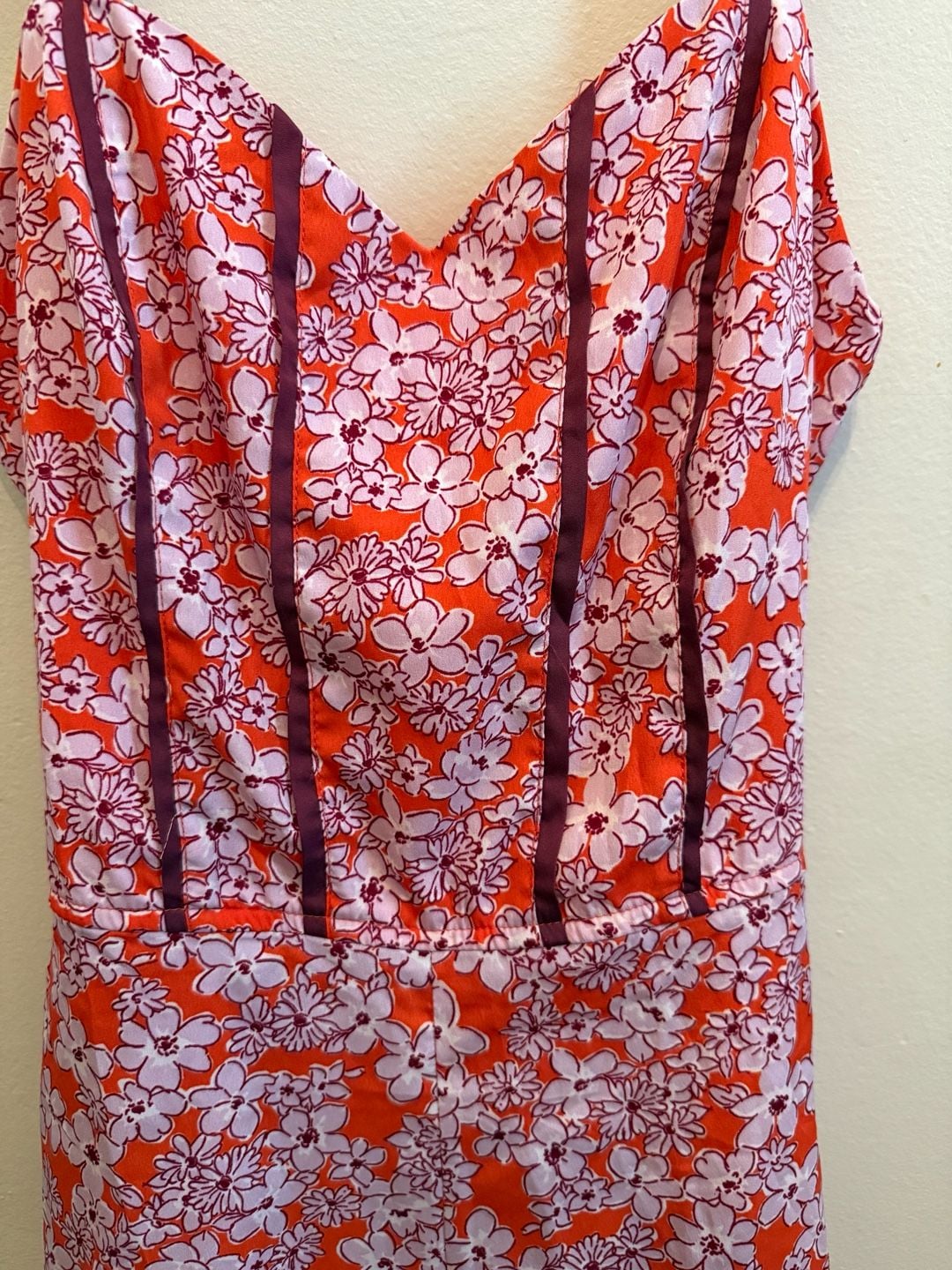Land of the Free Floral Romper with Faux Wrap Skirt Overlay 3
