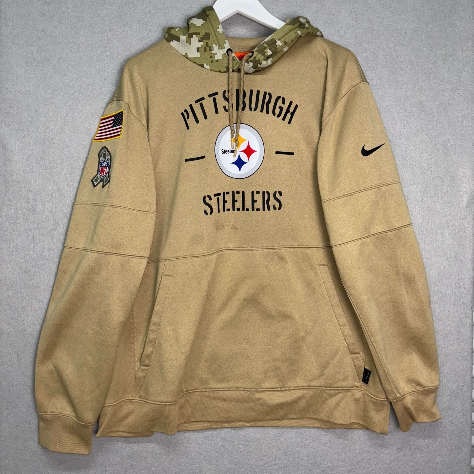 Nike Pittsburgh Steelers Salute to Service Salute to Service Therma-FIT Pullover Hoodie 2