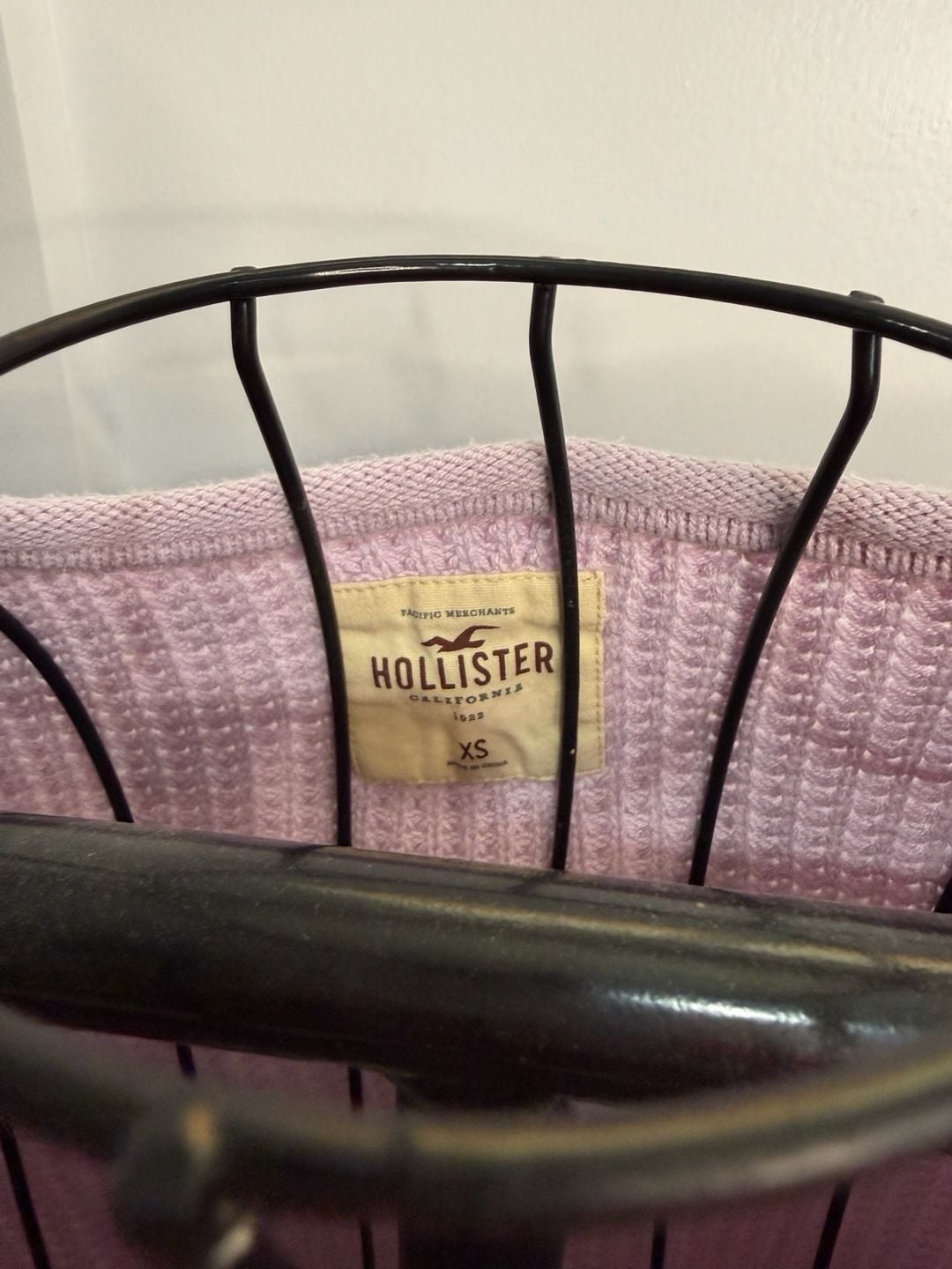 Hollister Shaker Stitch Boatneck Sweater in Lilac 4
