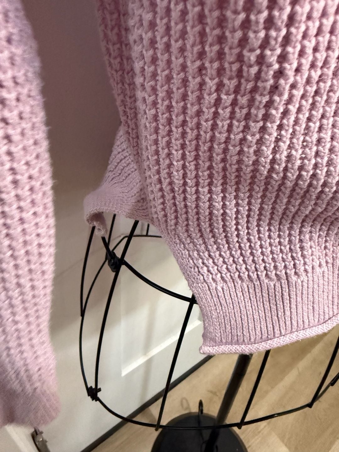 Hollister Shaker Stitch Boatneck Sweater in Lilac 5
