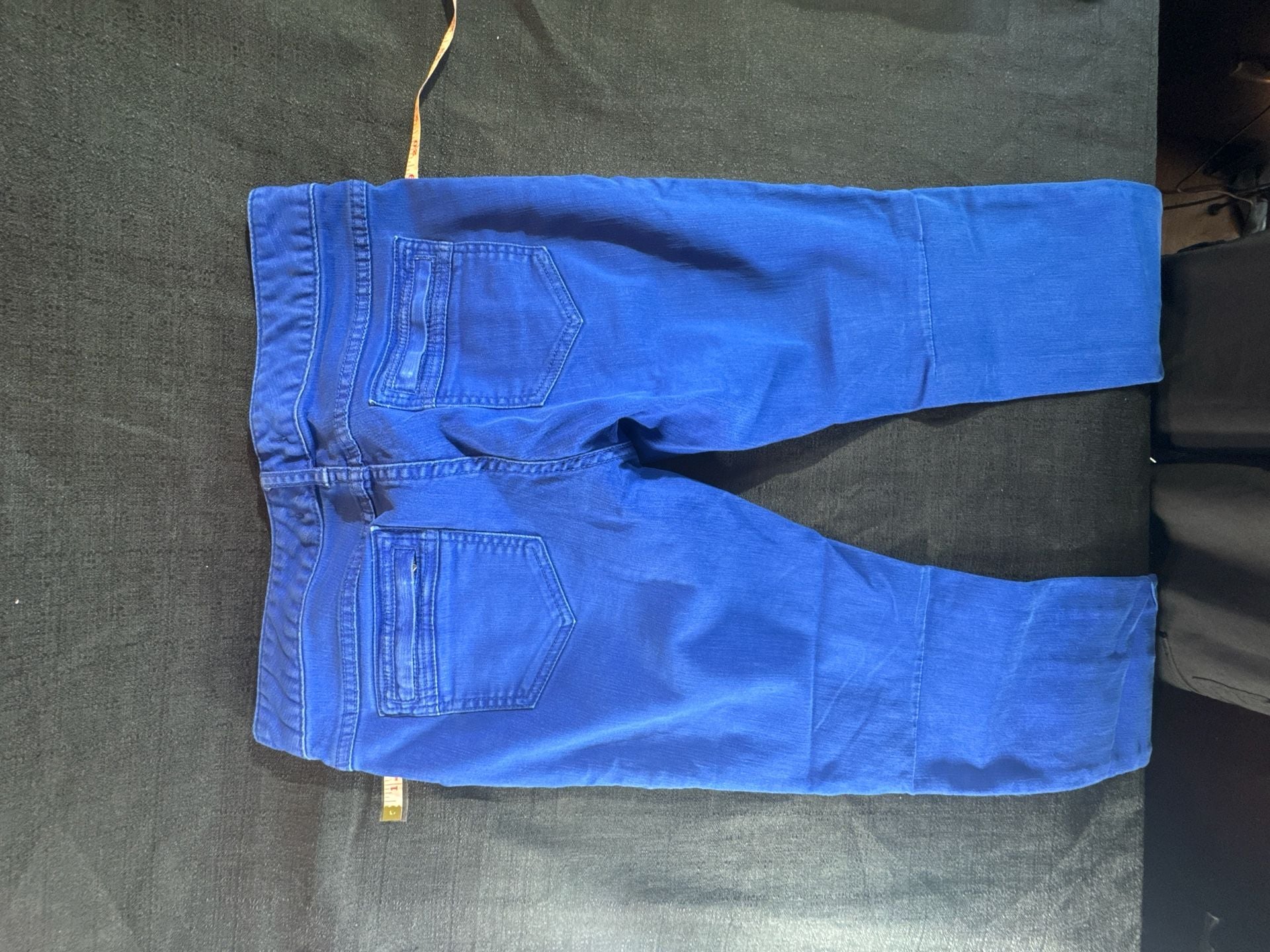 Free People Royal Blue Moto Seamed Cargo Skinny Jeans Size 29 10