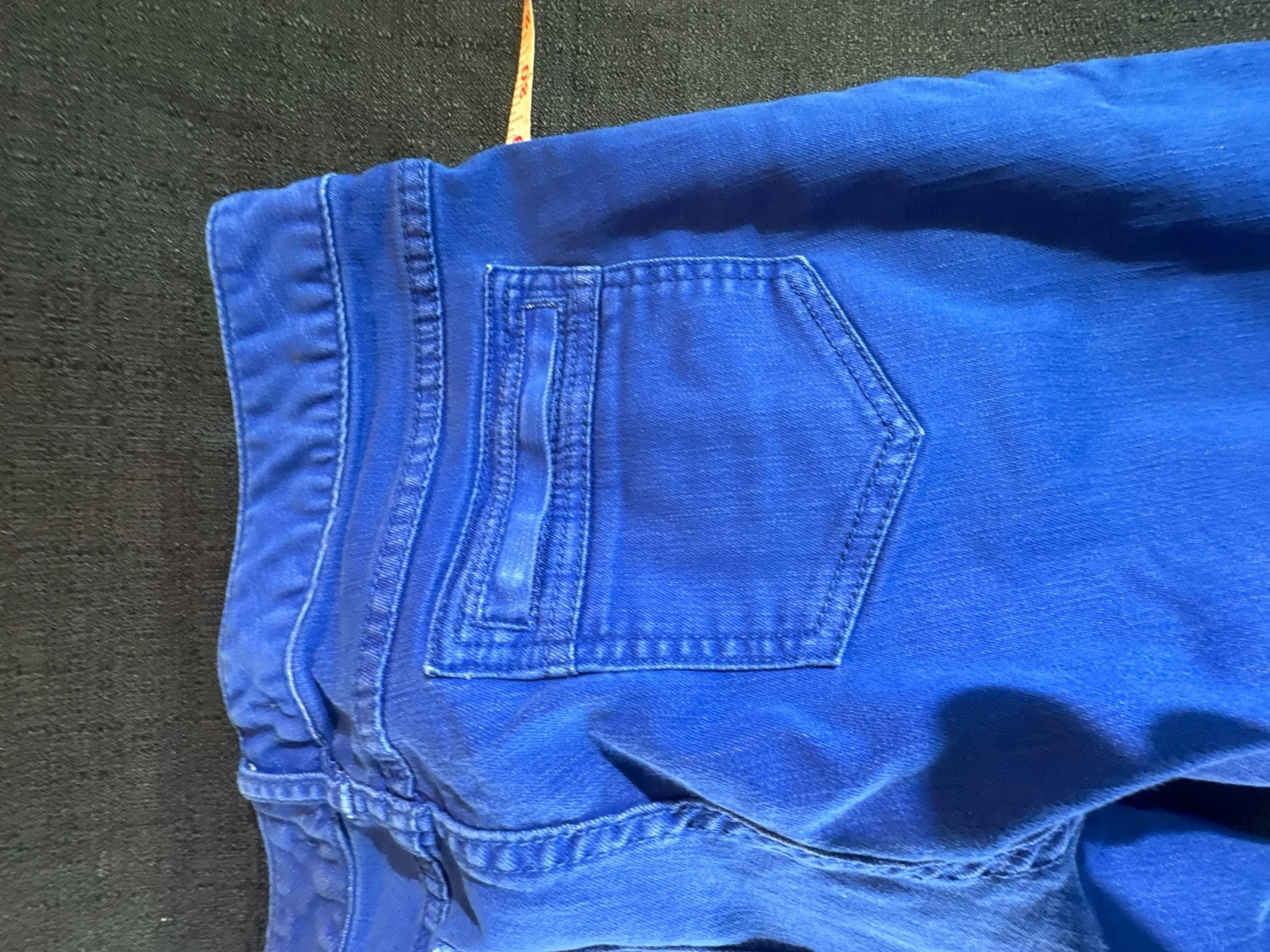 Free People Royal Blue Moto Seamed Cargo Skinny Jeans Size 29 12