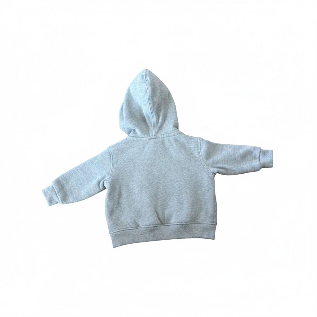 Ralph Lauren Baby Grey Cotton-Blend Fleece Zip-Up Hoodie, Size 3M 10