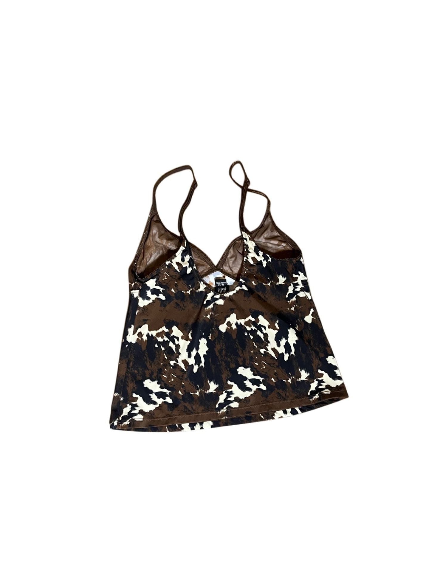 BDG Brown Cow Print Handkerchief Cami Top Size Medium 3