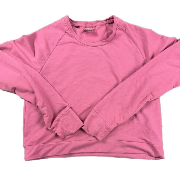 Gymshark Training Raglan Cropped Sweatshirt in Pink