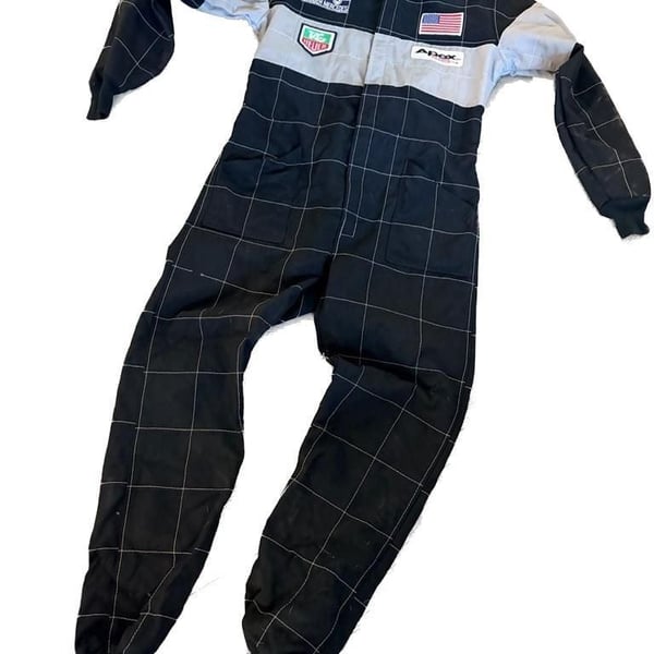 Vintage 1984 Apex Racing Products Team Sauber Mercedes TAG Heuer Racing Suit Sz L