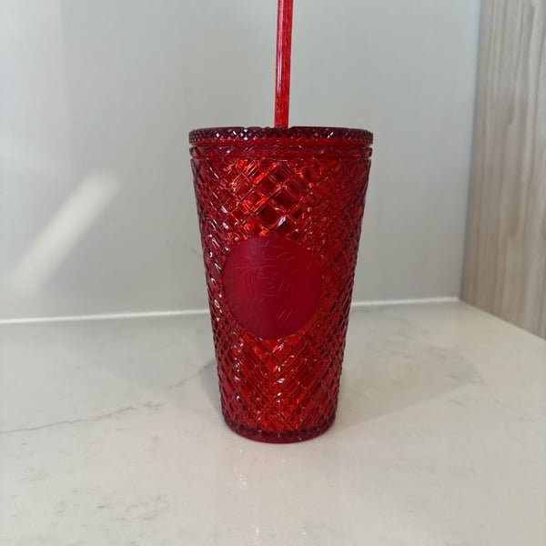 Starbucks 2021 Holiday Red Jeweled Tumbler 16oz Grande