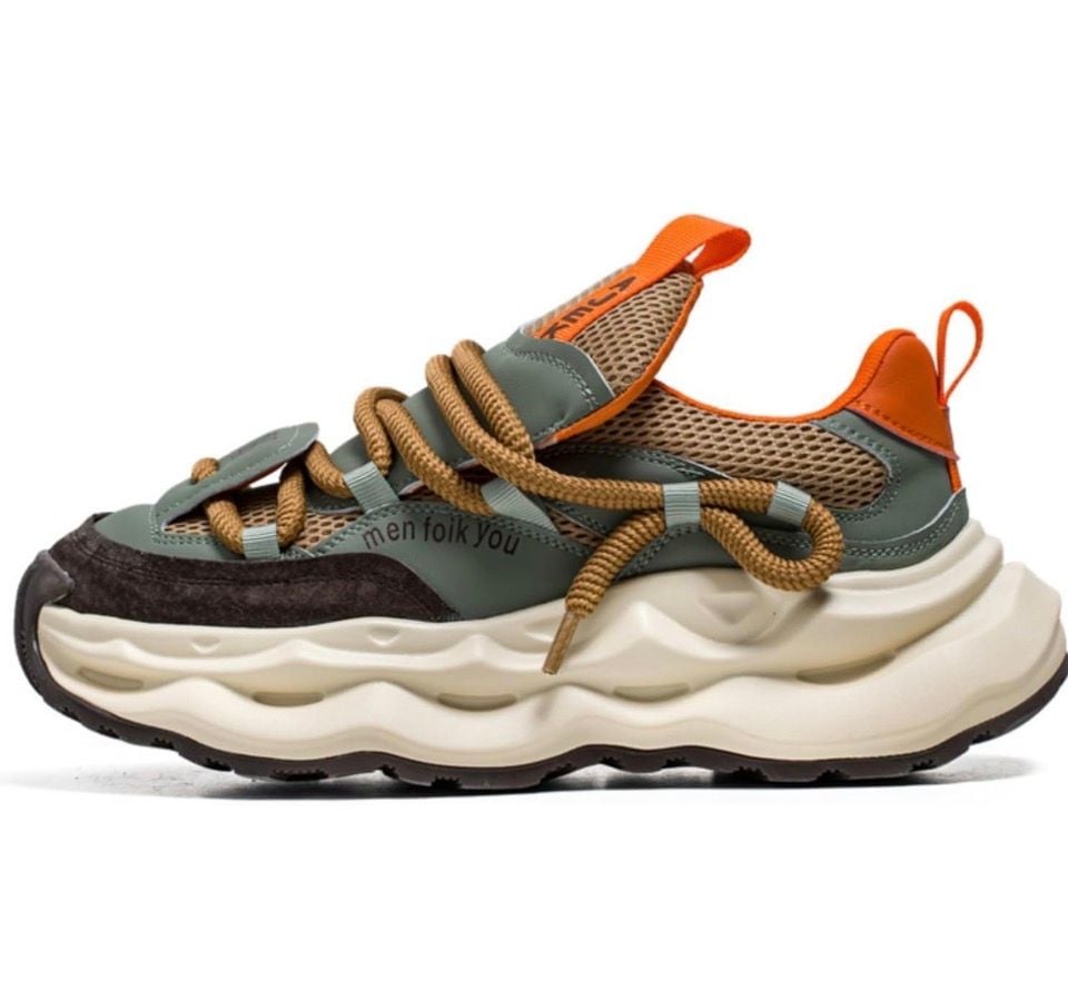 Men's Sneakers - Retro Design, Anti-Slip Rubber, Soft Sole, Streetwear 6.5  7