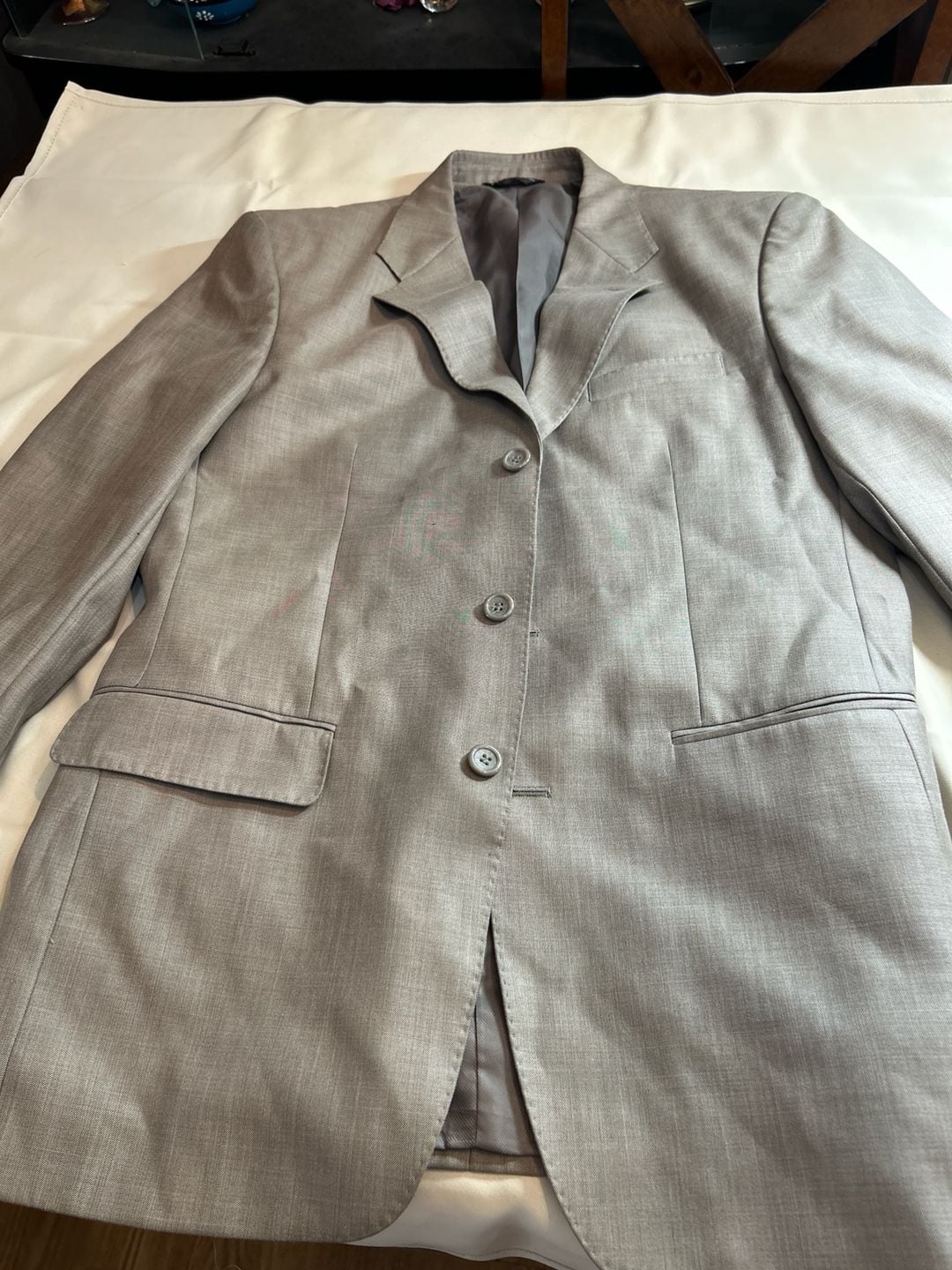 Nick Hilton Super 150's Grey 3-Button Blazer Sport Coat Size 50R (US 40R) 1