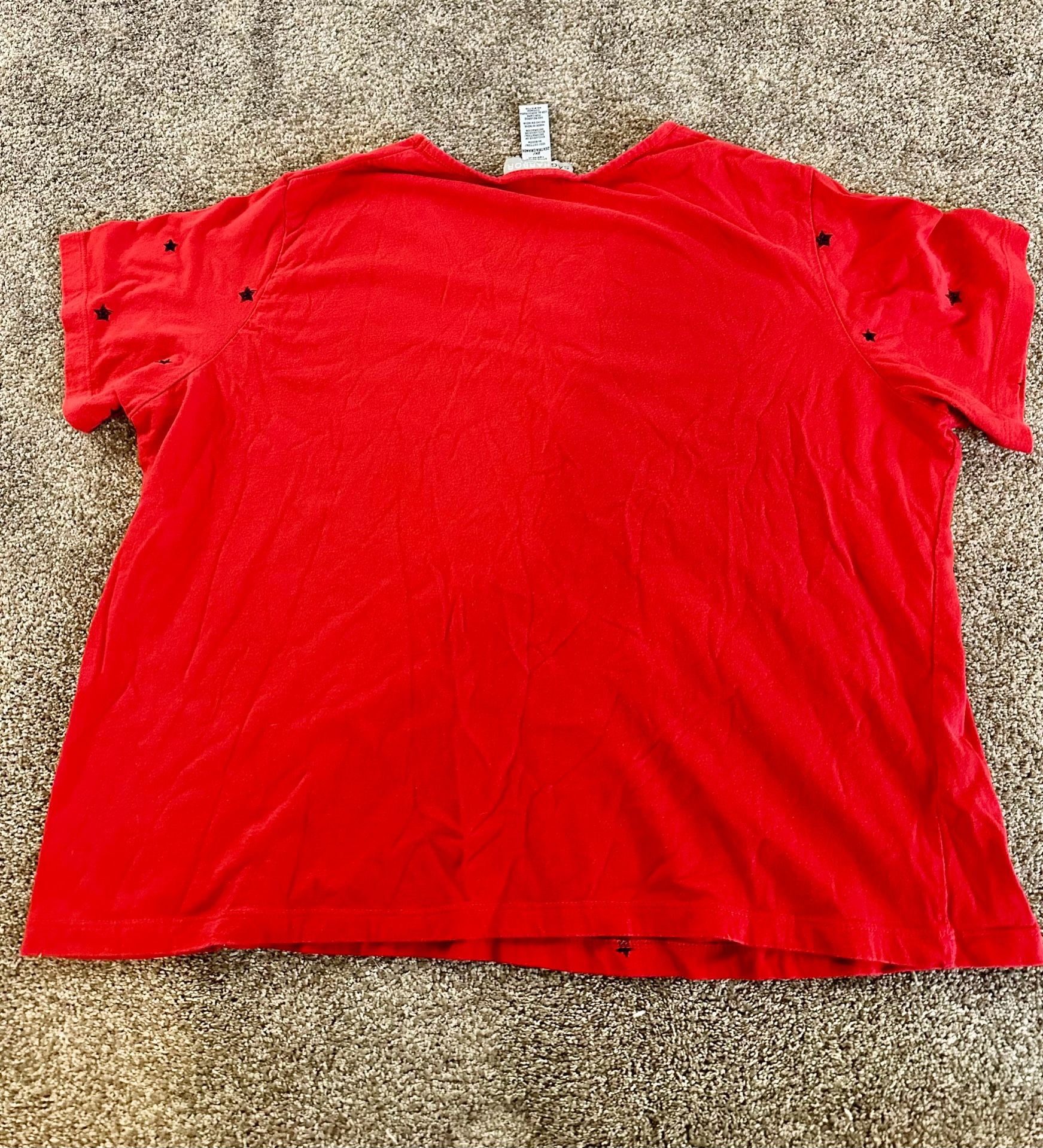Women Short Sleeve Shirt Casual Chic Temperament Tops Embroidery Pullover Tee 2X 5
