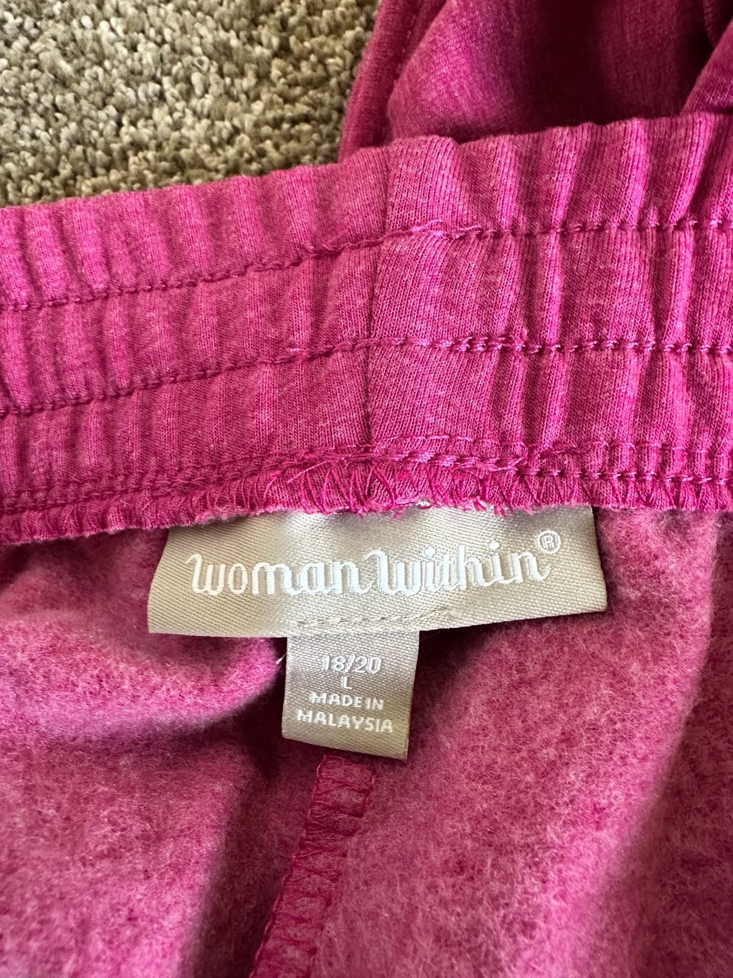 4 Woman Within High-Waisted Cropped Wide-Leg Lounge Pants Bundle 8