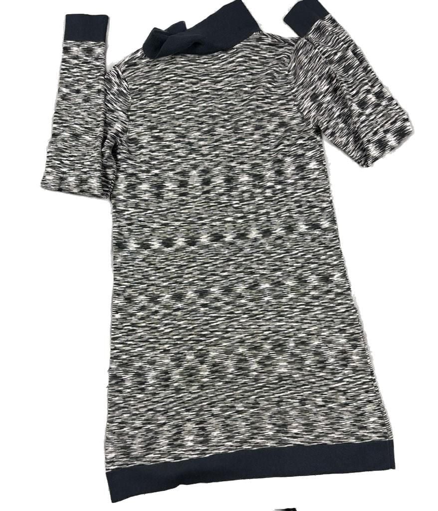 Missoni for Target Black and White Zig Zag Knit Long Sleeve Polo Dress 4
