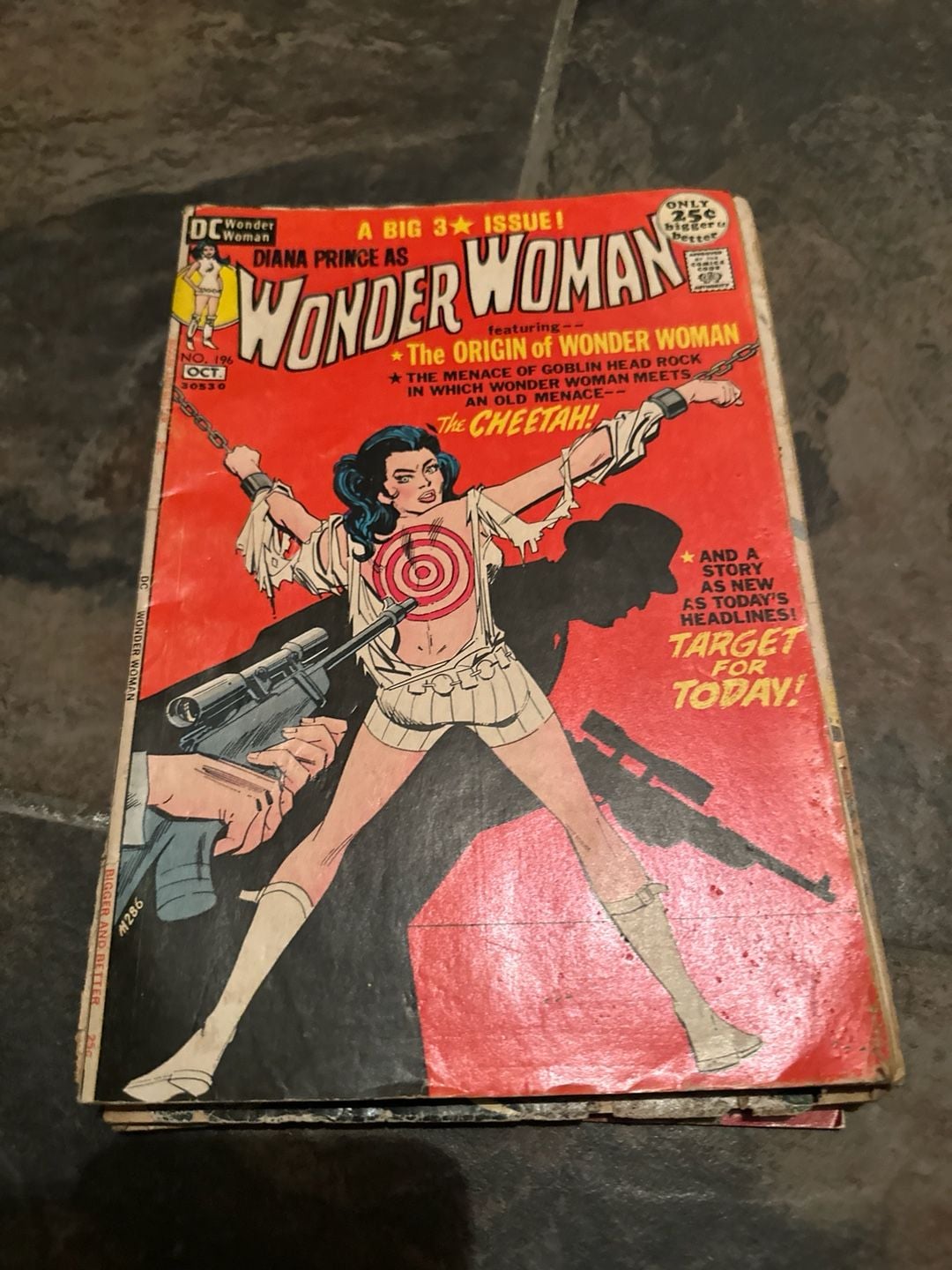 DC Wonder Woman #196 (1971) Origin of Wonder Woman & Cheetah Appearance 1