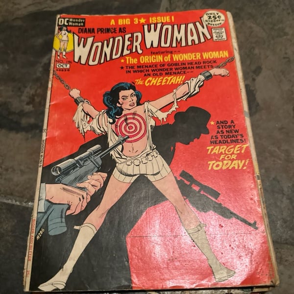 DC Wonder Woman #196 (1971) Origin of Wonder Woman & Cheetah Appearance