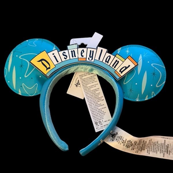 New! Disney Parks Disneyland Retro Marquee Ear Headband Making Magic One Size