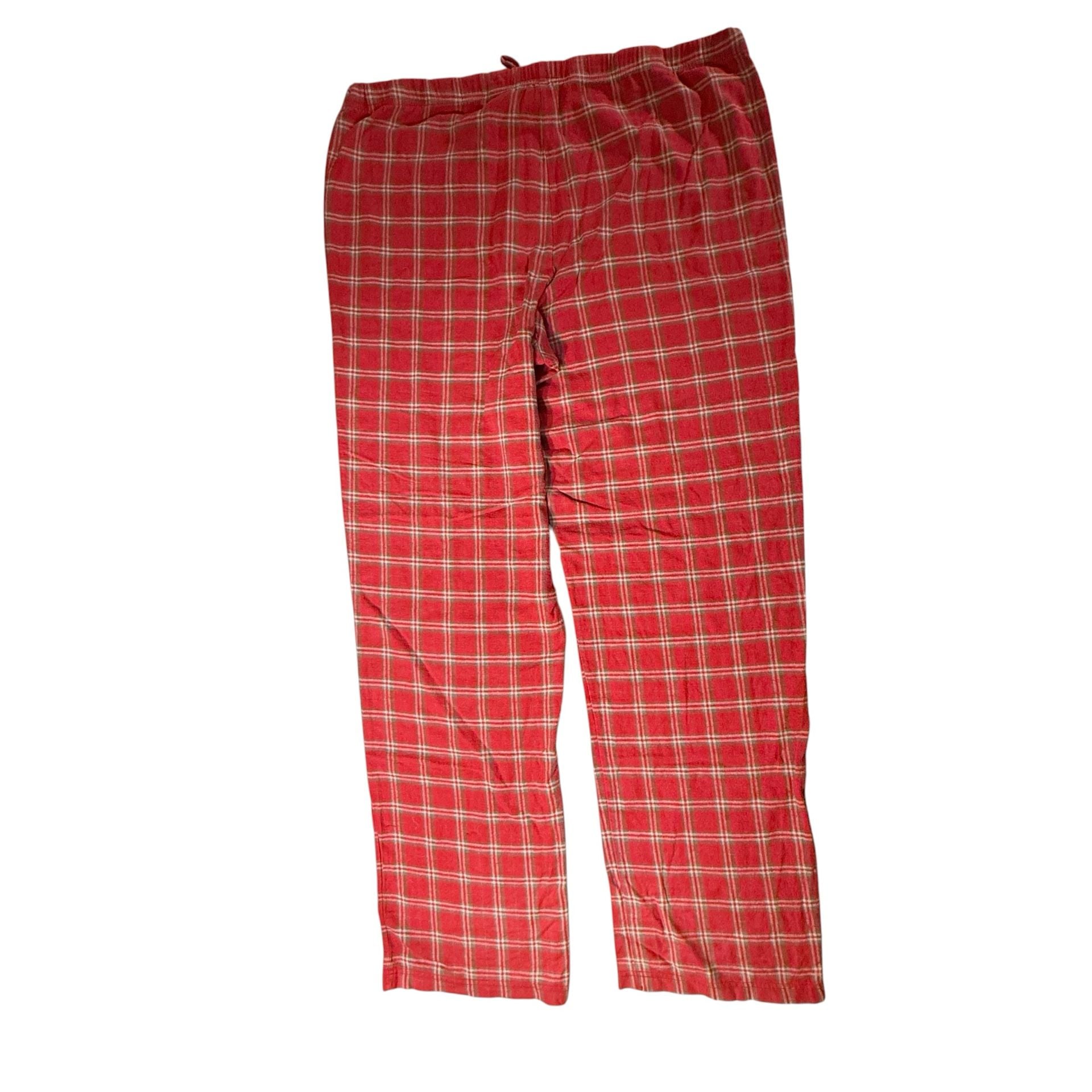 Vintage 2002 Warner Bros Studio Store Batman Plaid Pajama Pants Size XL 6
