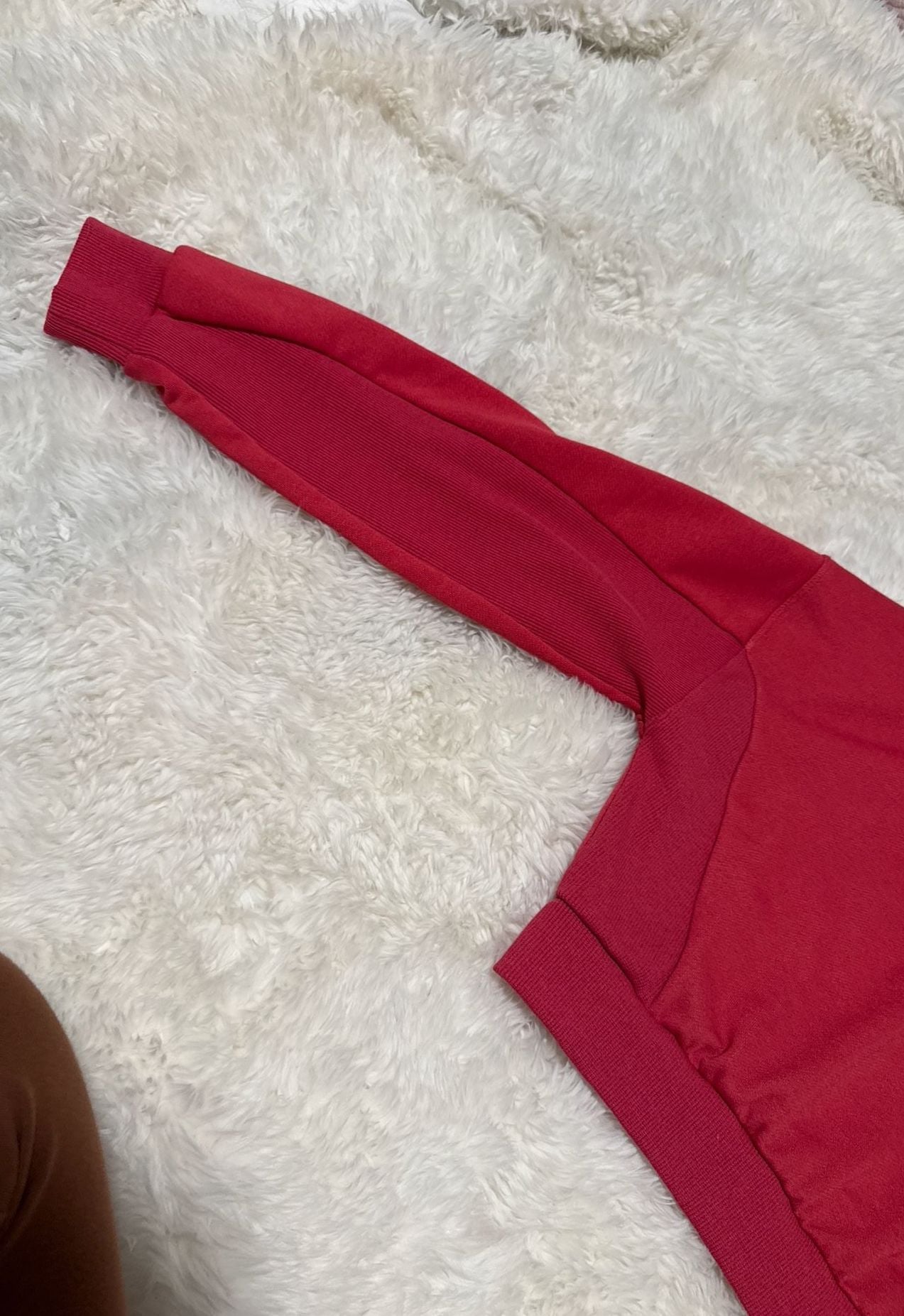 Nike Yoga Dri-FIT Cropped Fleece Crewneck Sweatshirt Pink Size Girls L 6