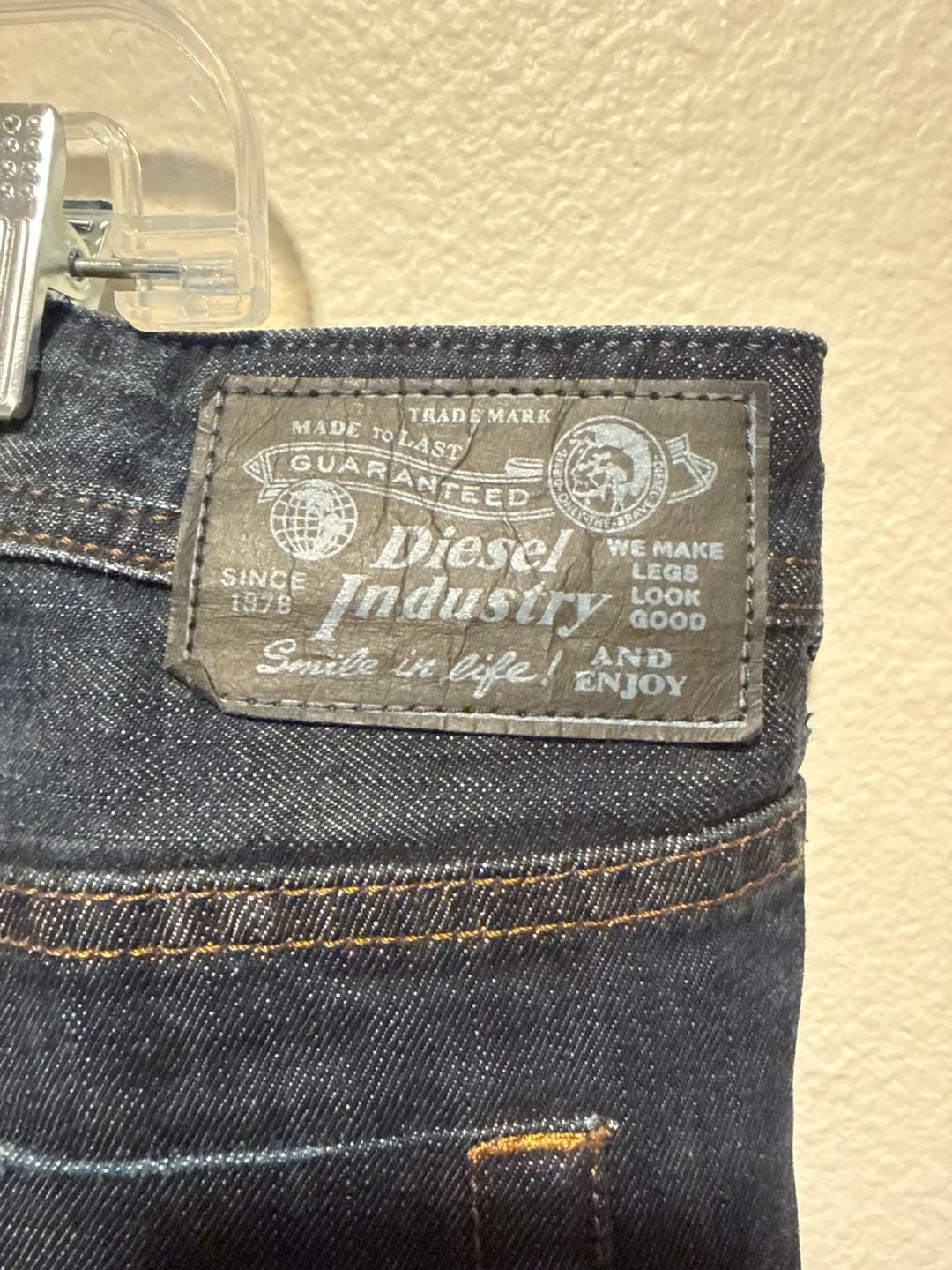 Diesel Krooley Distressed Tapered Jeans Wash 008YM Size 36x34 5