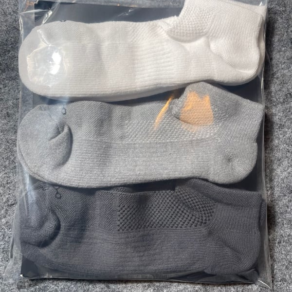 Tommie Copper Set of 3 Compression Ankle Socks with UltraGuard Tech, Size Large