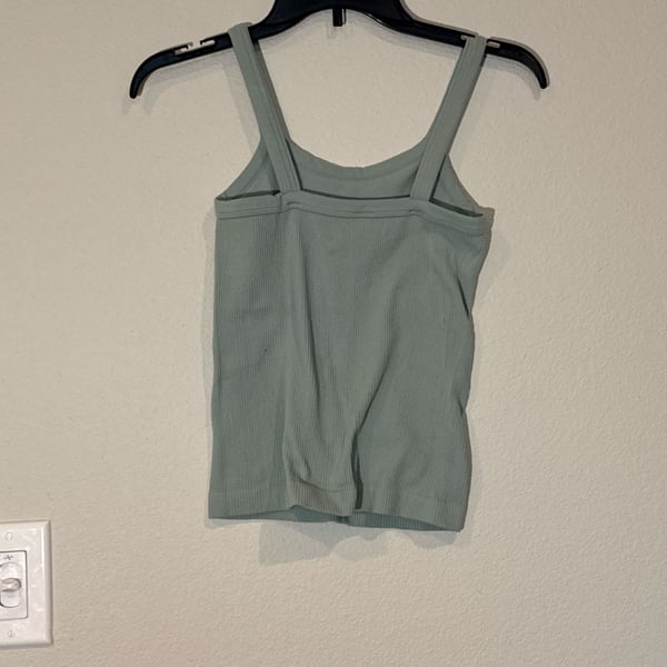 Dynamic Ribbed Seamless Tank Top One Size Sage Green