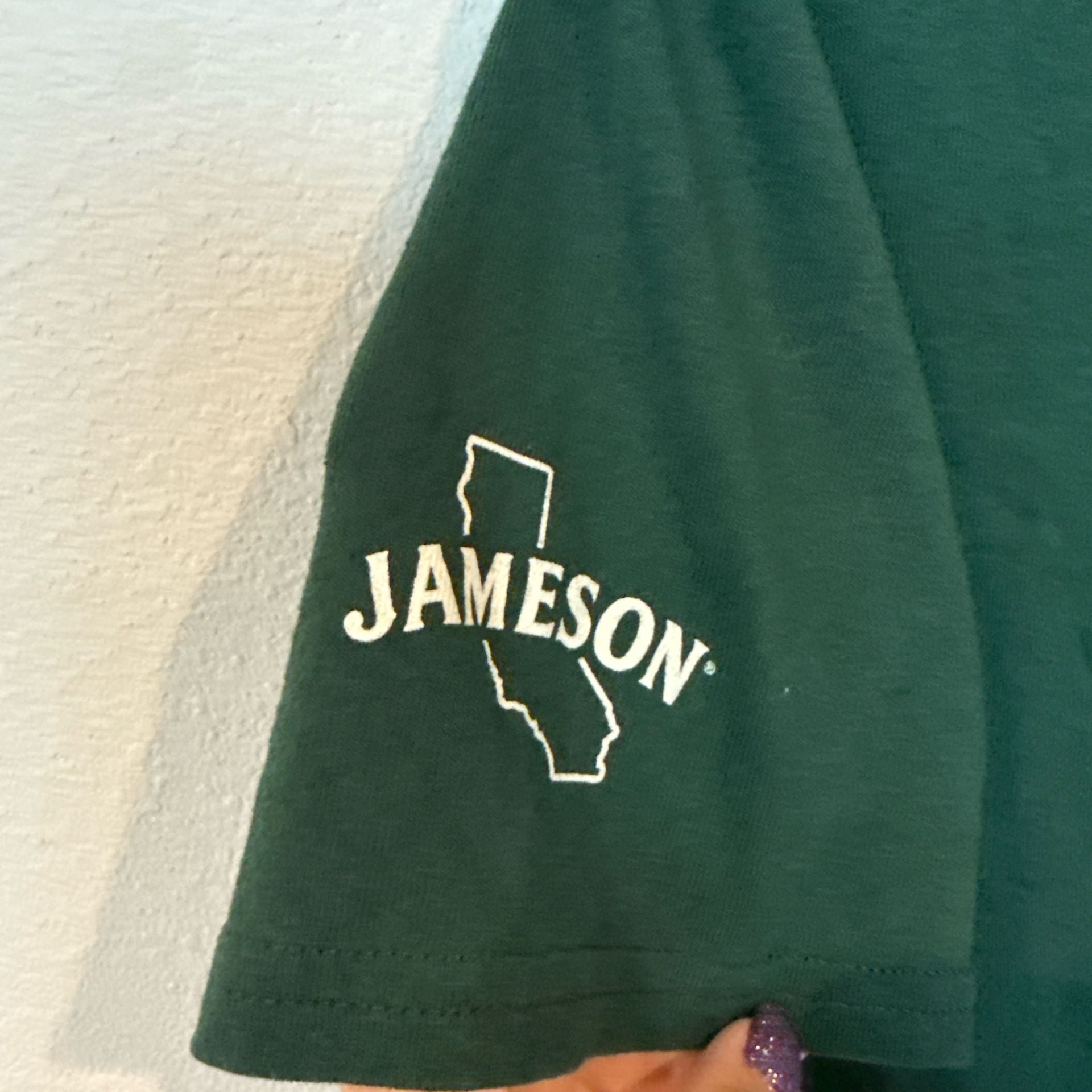 Jameson Irish Whiskey Green California Graphic T-Shirt Size S 3