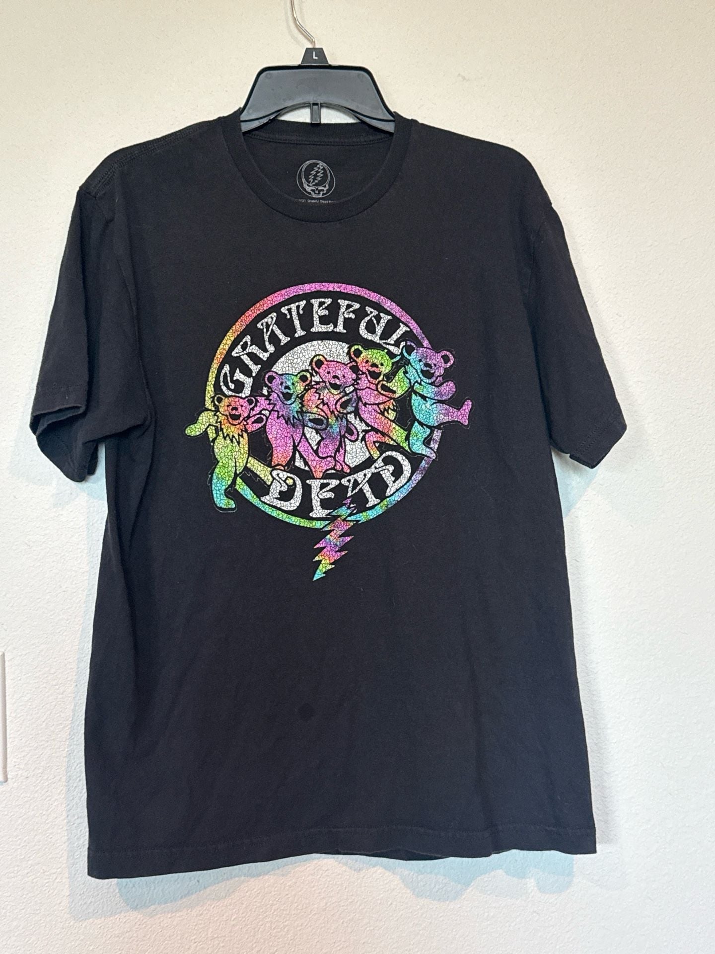 Grateful Dead T-Shirt black Sz Lg dancing bears Grateful Dead Productions 2