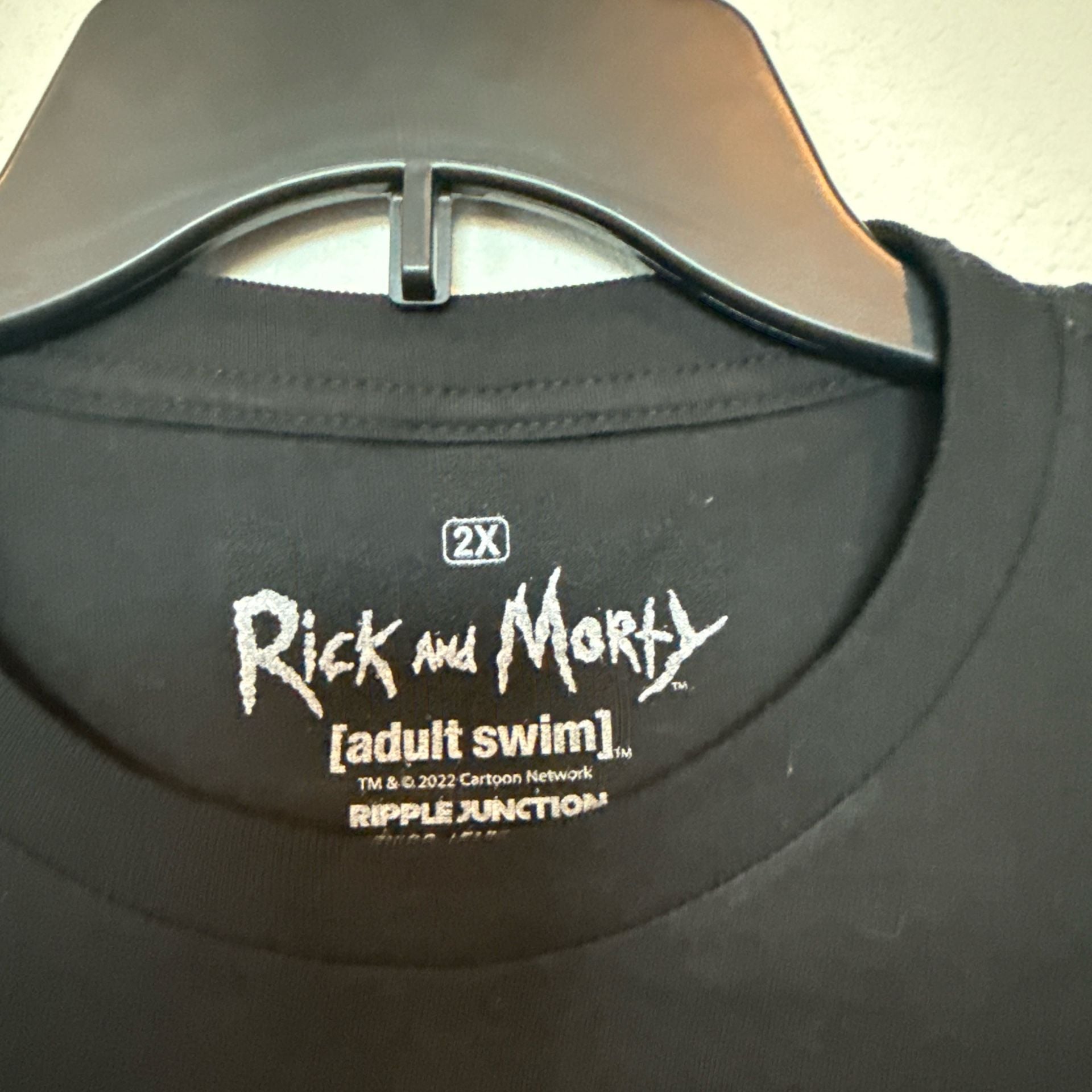 Rick & Morty Adult New T-Shirt - Head 100 Days 100 Years Forever Pic Scratchy 3