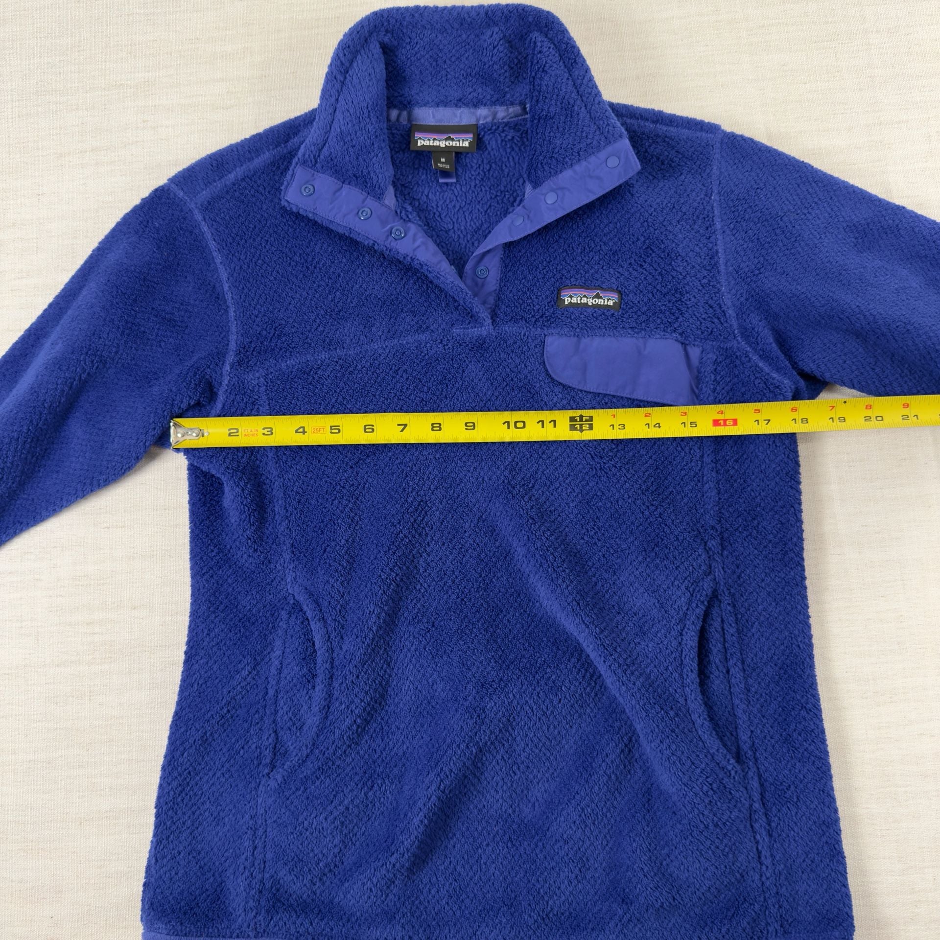 Patagonia Women's Re-Tool Snap-T Fleece Pullover Blue Size Medium 7