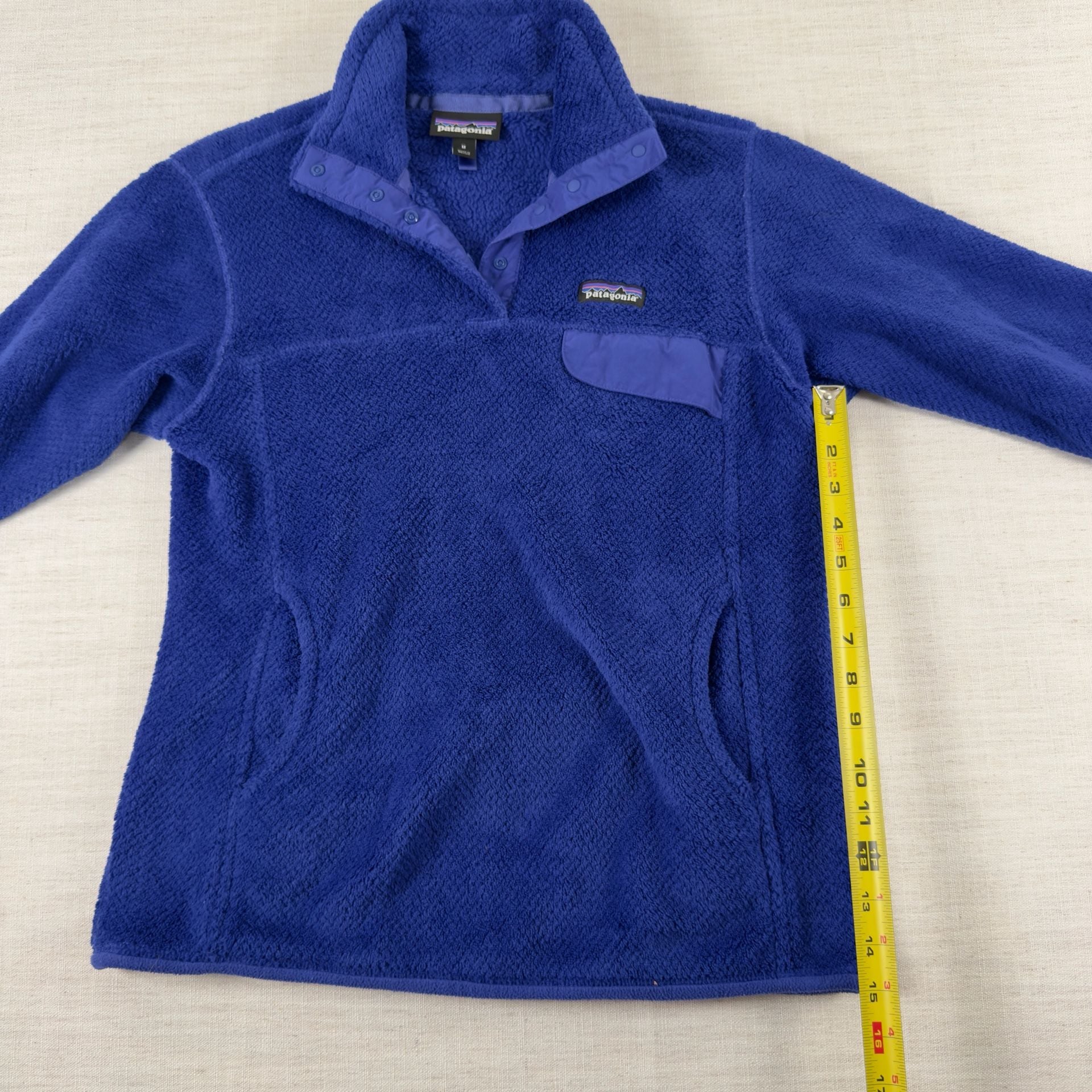 Patagonia Women's Re-Tool Snap-T Fleece Pullover Blue Size Medium 8