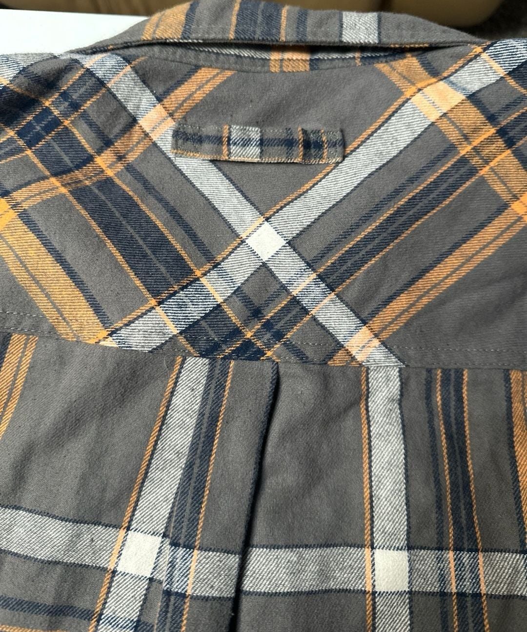 Legendary Whitetails Men's Buck Camp Flannel Shirt - Gray/Orange Plaid-Lg 7